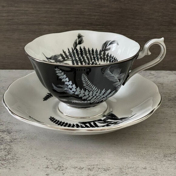 Royal Albert Other - Vintage Royal Albert Night and Day Fine English Bone China Teacup and Saucer Set